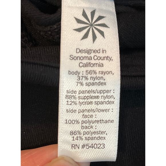 Athleta Luxe Ponte Black Athleisure Leggings with Zippers Medium - Picture 7 of 9